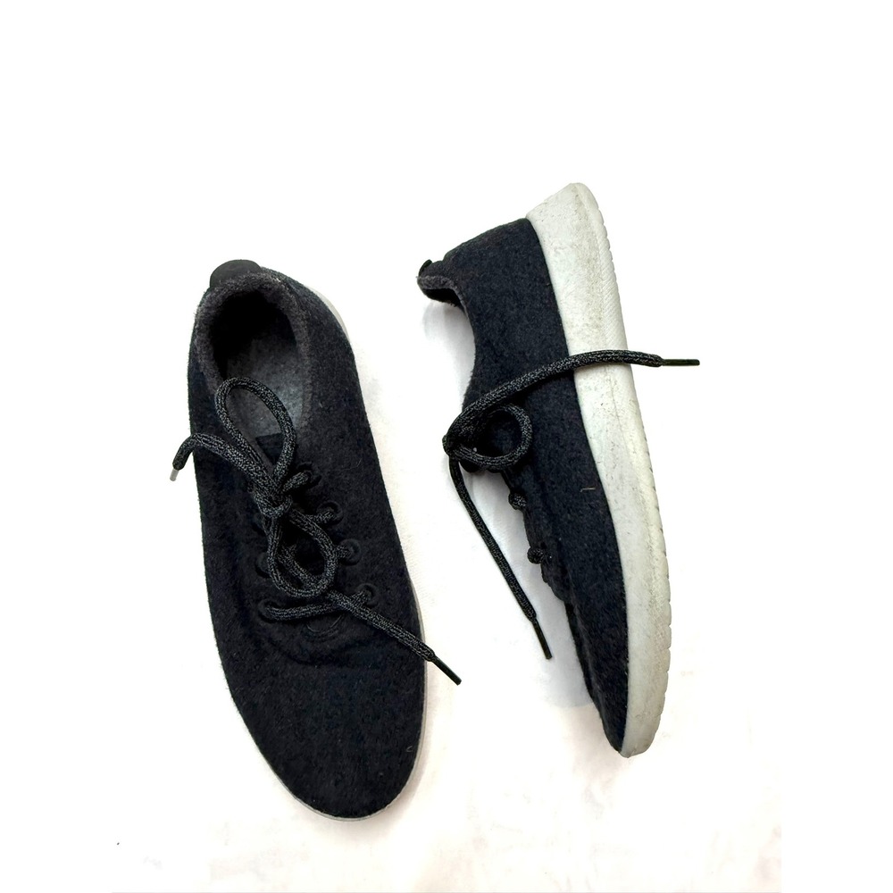 ALLBIRDS $110 Womens 9 Charcoal Gray Low Top Lace Up Wool Runners Sneakers #103